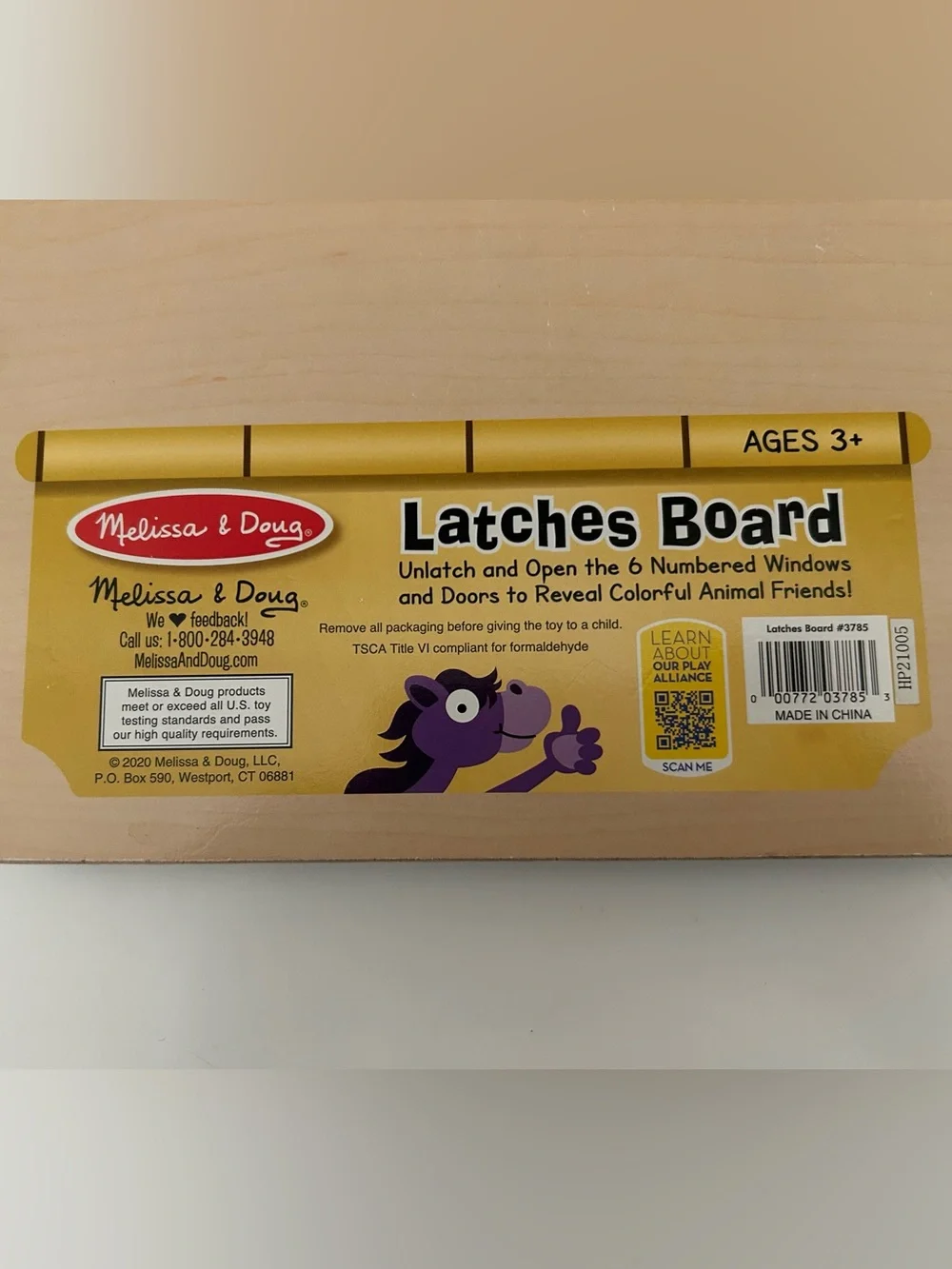 Melissa & Doug Latches Board Interactive Door Panel Puzzle